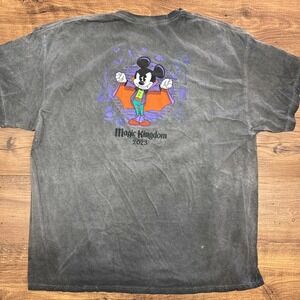 Disney World 3XL Mickey's Not So Scary Halloween Party 2023 T Shirt Vampire GITD